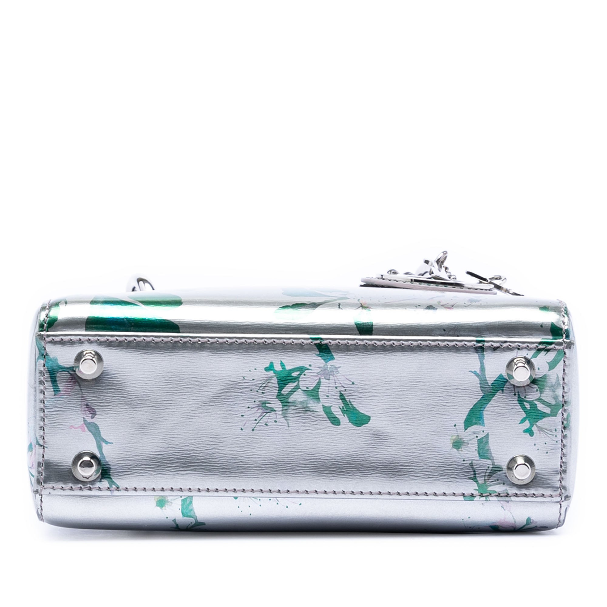 Mini Metallic Lambskin Floral Printed Lady Dior - Image 3