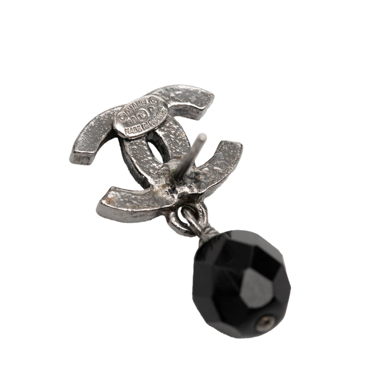 CC Brass Beaded Swing Push Back Earrings - Image 3