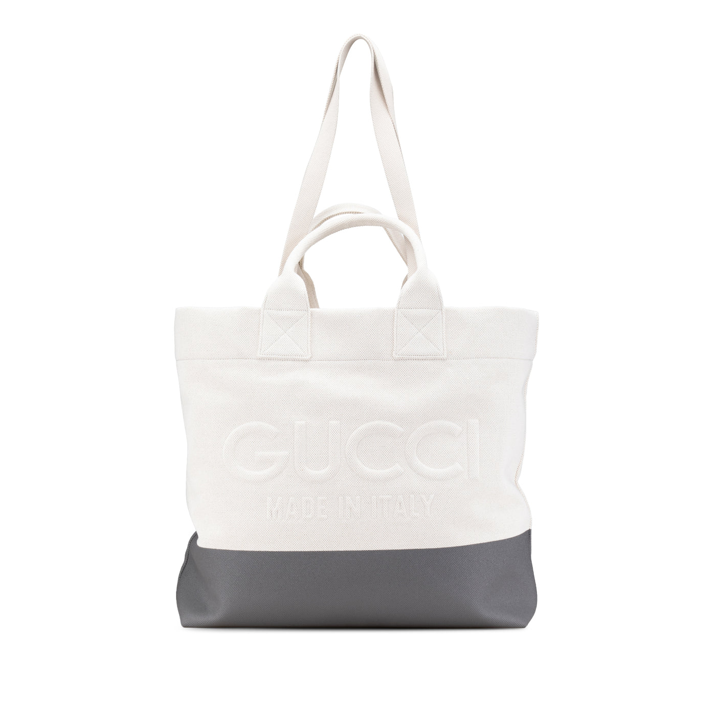 Canvas Embossed Logo Tote - Image 1