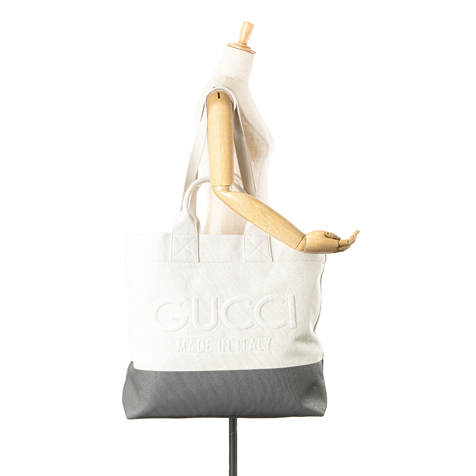 Canvas Embossed Logo Tote - Image 11