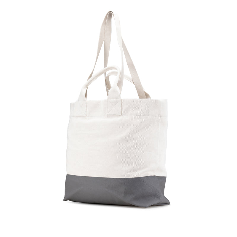 Canvas Embossed Logo Tote - Image 2