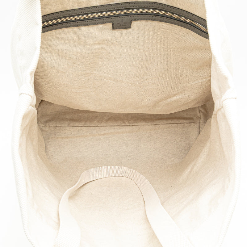 Canvas Embossed Logo Tote - Image 4