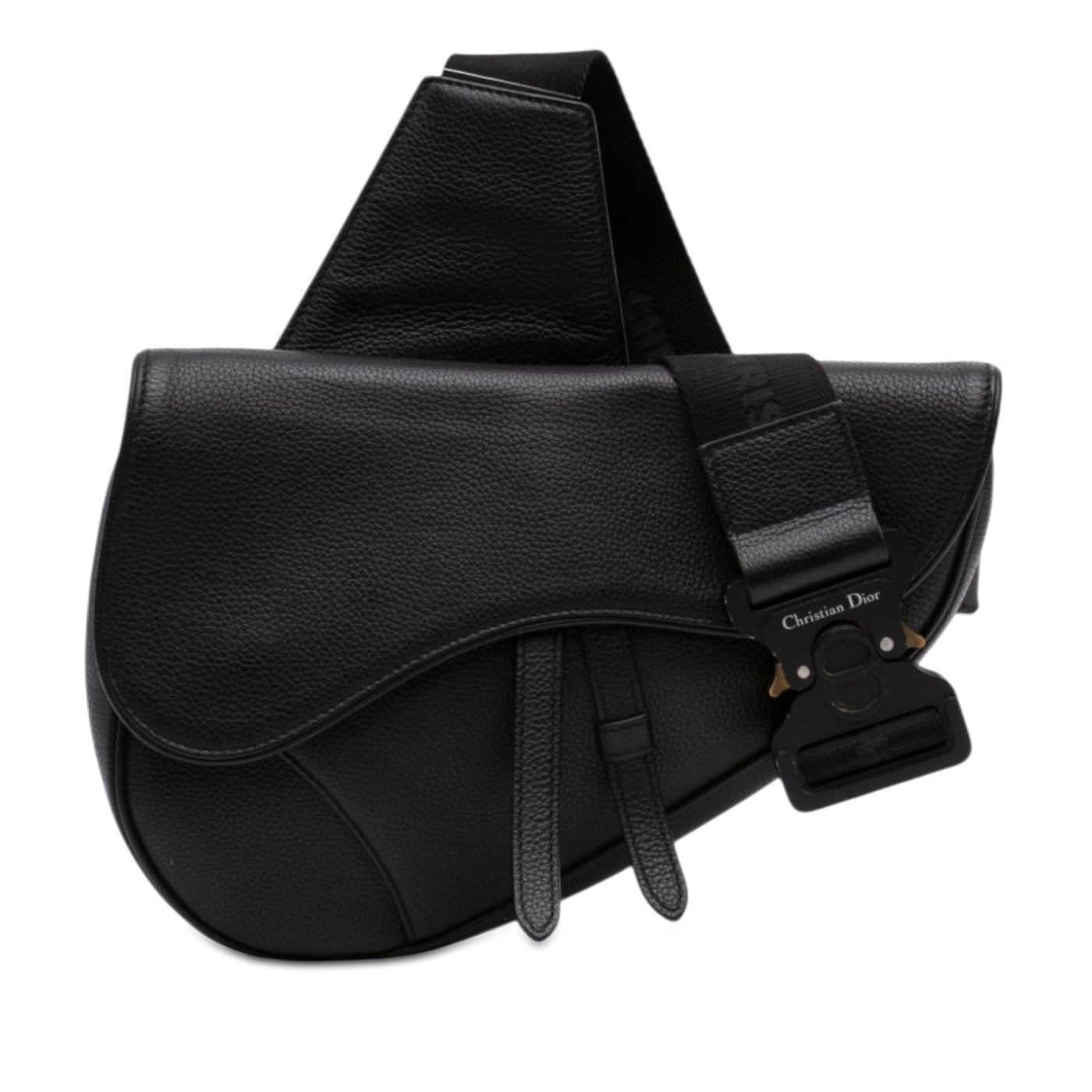 Grained Calfskin Saddle Bag - Image 1