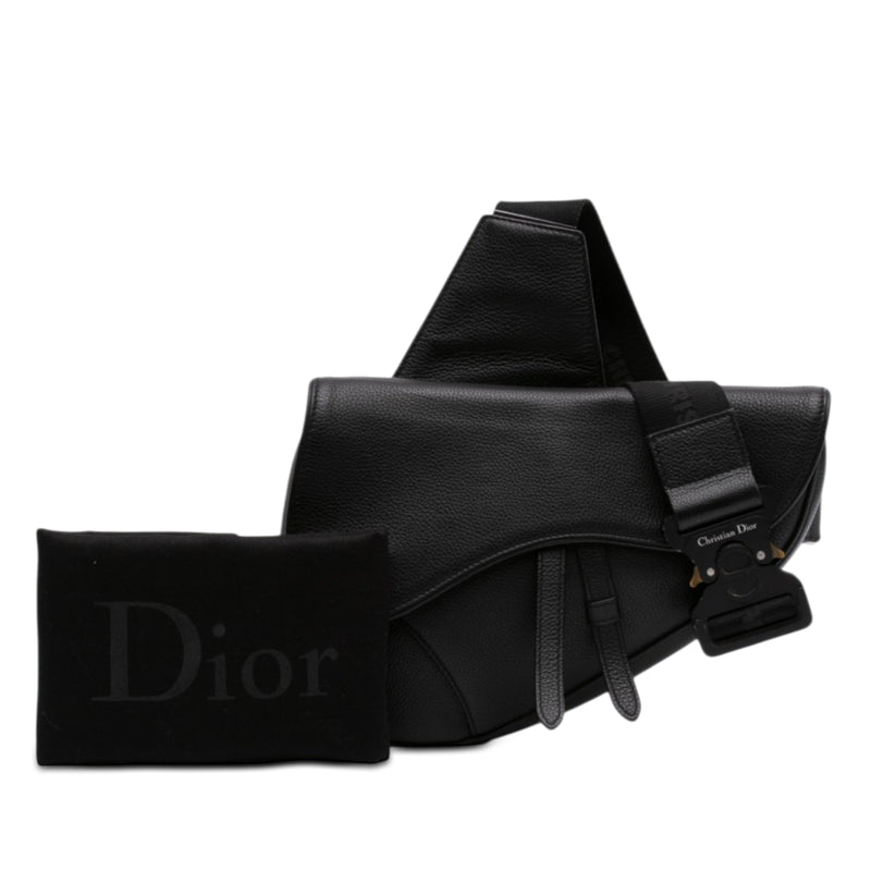 Grained Calfskin Saddle Bag - Image 7