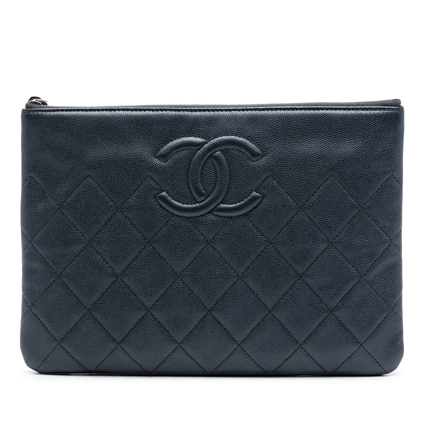 Medium CC Quilted Caviar O Case Clutch - Image 1