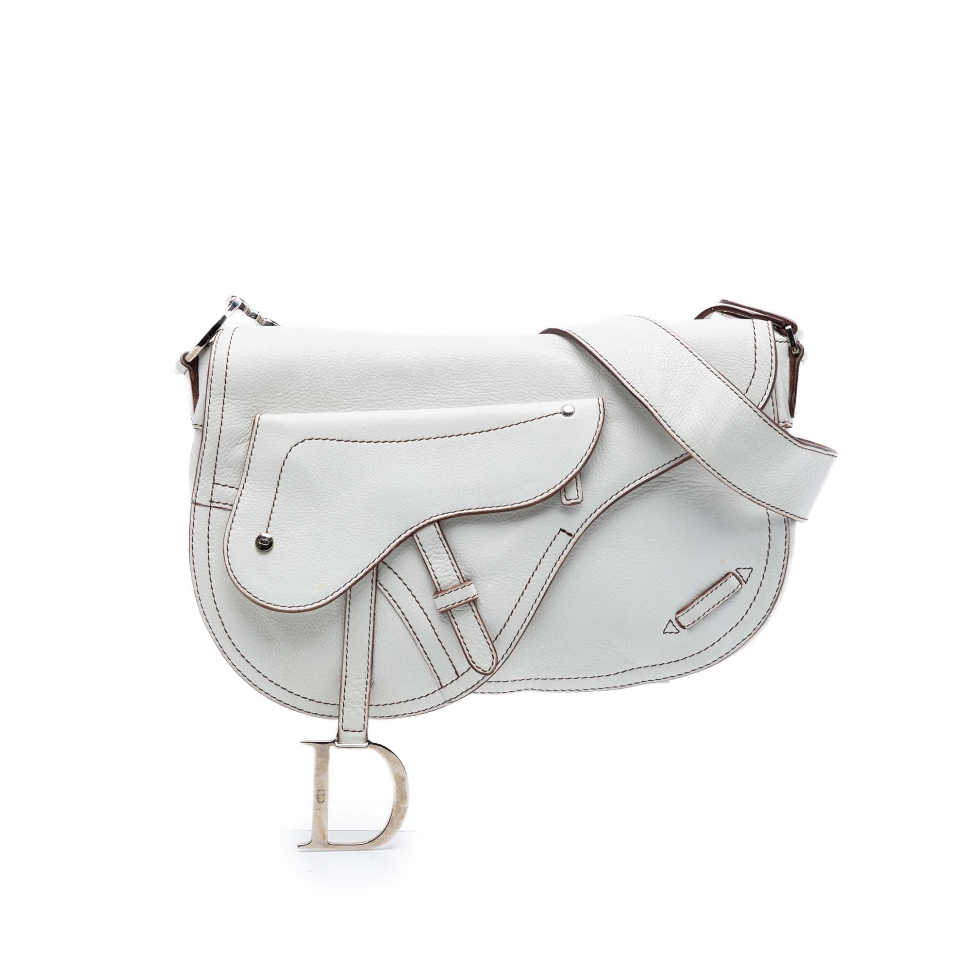 Leather Double Saddle Crossbody - Image 1