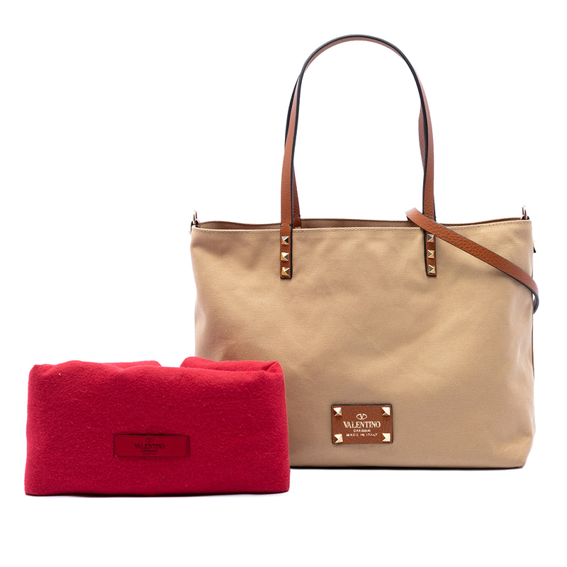 Canvas Rockstud Glam Lace Reversible Tote - Image 7