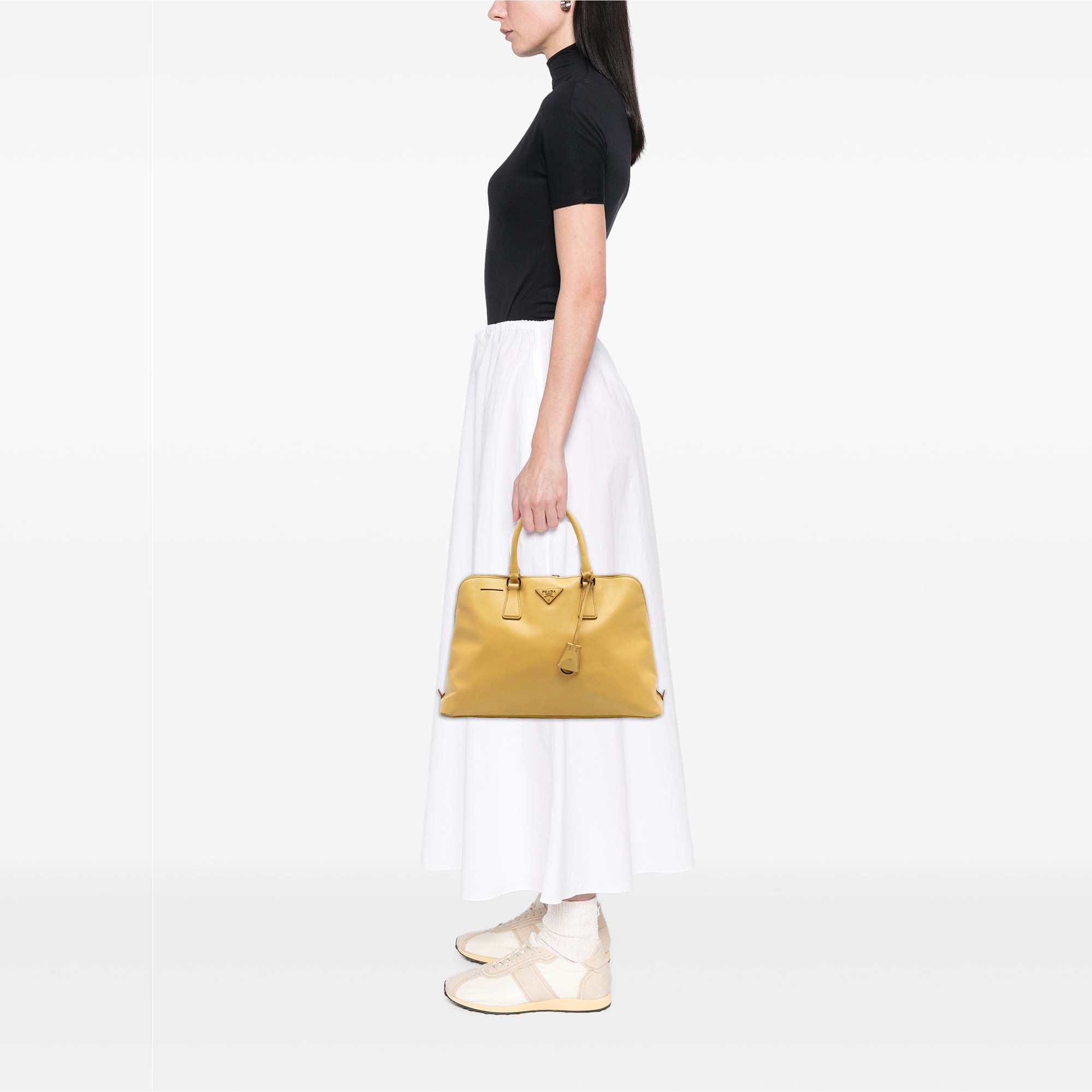 Large Saffiano Lux Promenade Satchel - Image 6
