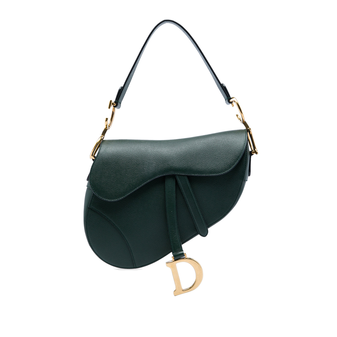 Grained Calfskin Saddle Bag - Image 1