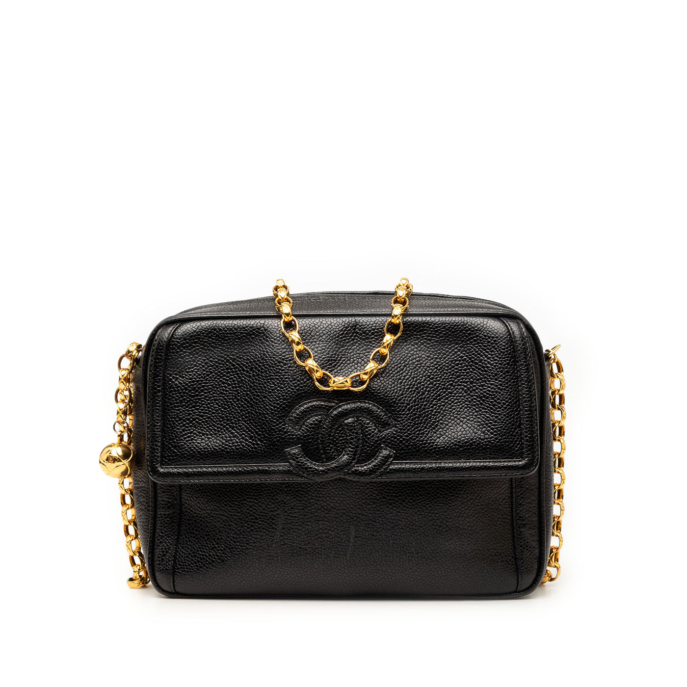 CC Caviar Front Pocket Bijoux Chain Camera Bag - Image 1