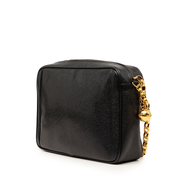 CC Caviar Front Pocket Bijoux Chain Camera Bag - Image 2