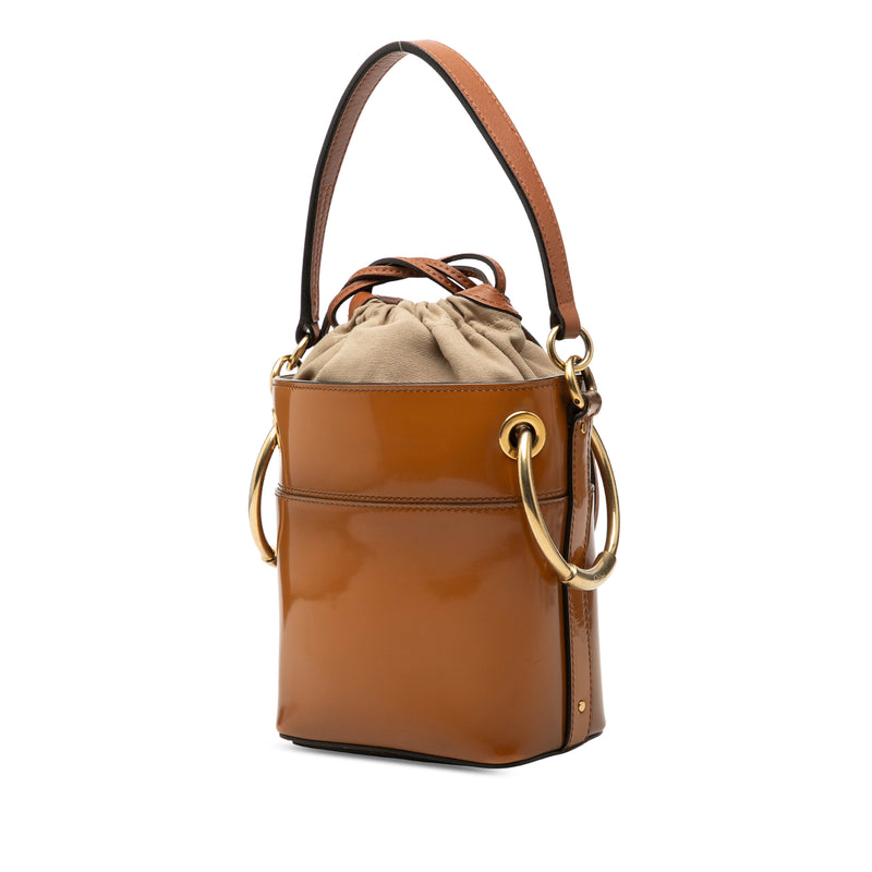 Mini Patent Roy Bucket Bag - Image 2