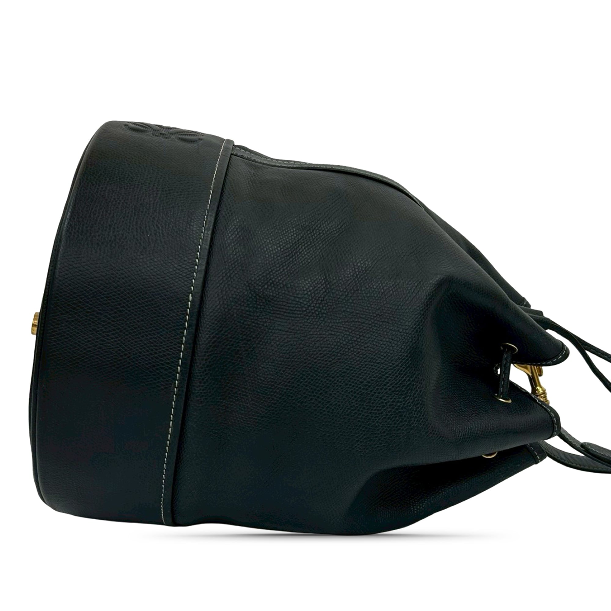 Leather Anagram Bucket Bag - Image 6