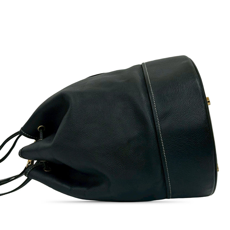 Leather Anagram Bucket Bag - Image 7