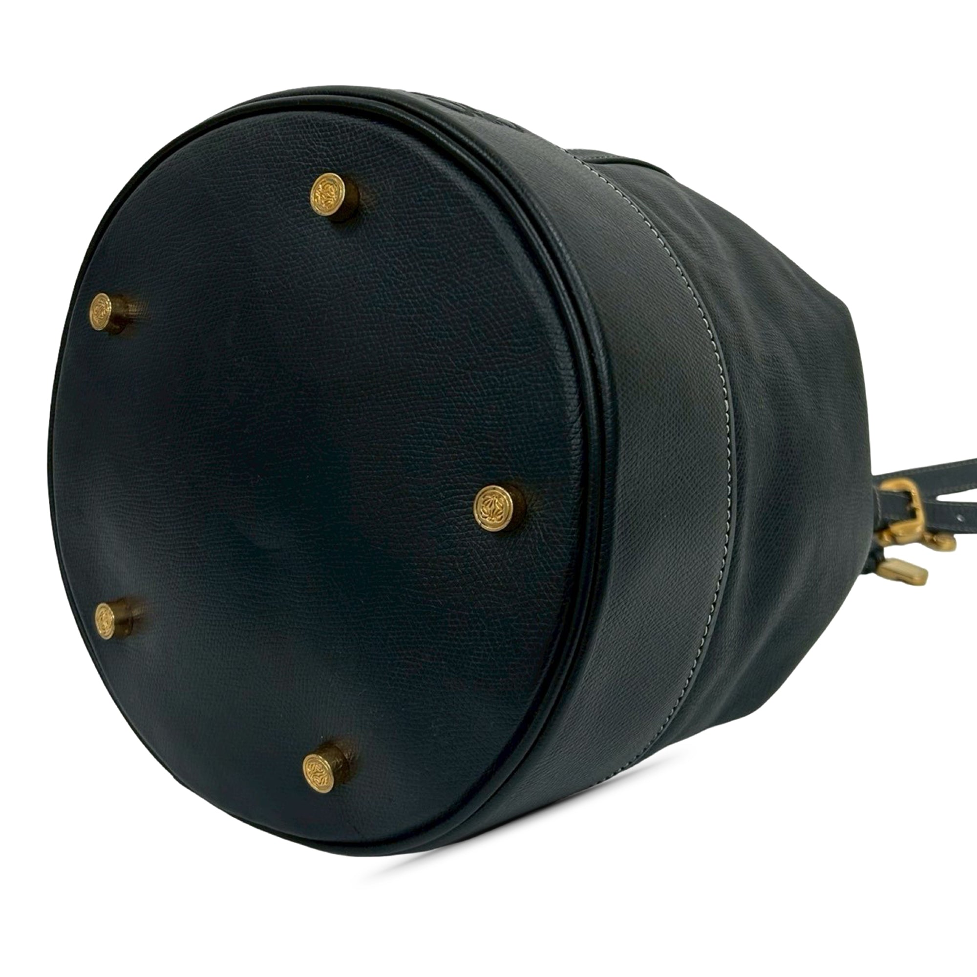 Leather Anagram Bucket Bag - Image 8