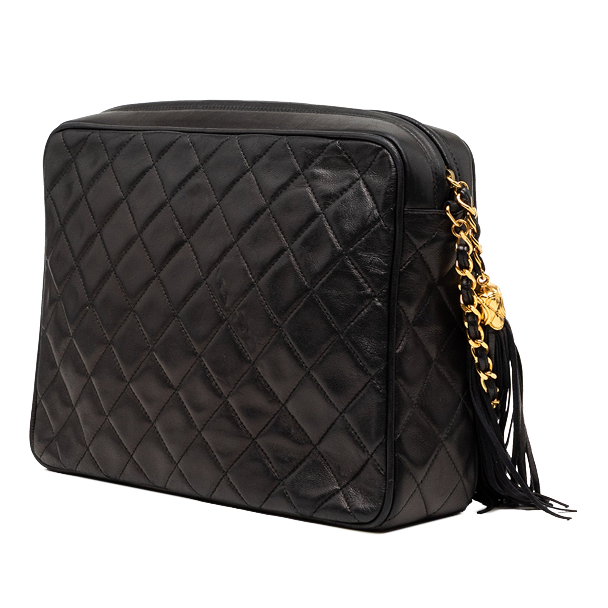 Medium CC Quilted Lambskin Tassel Camera Bag - Image 2