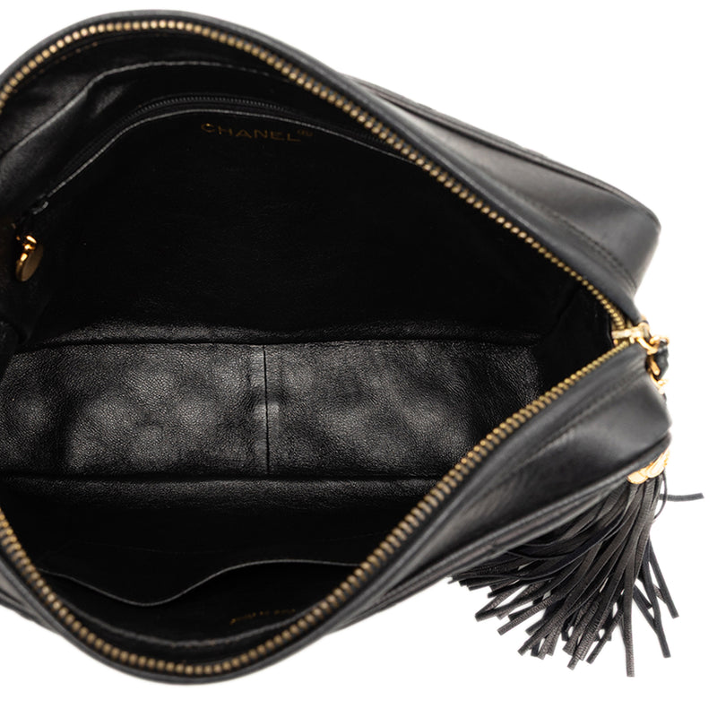 Medium CC Quilted Lambskin Tassel Camera Bag - Image 4