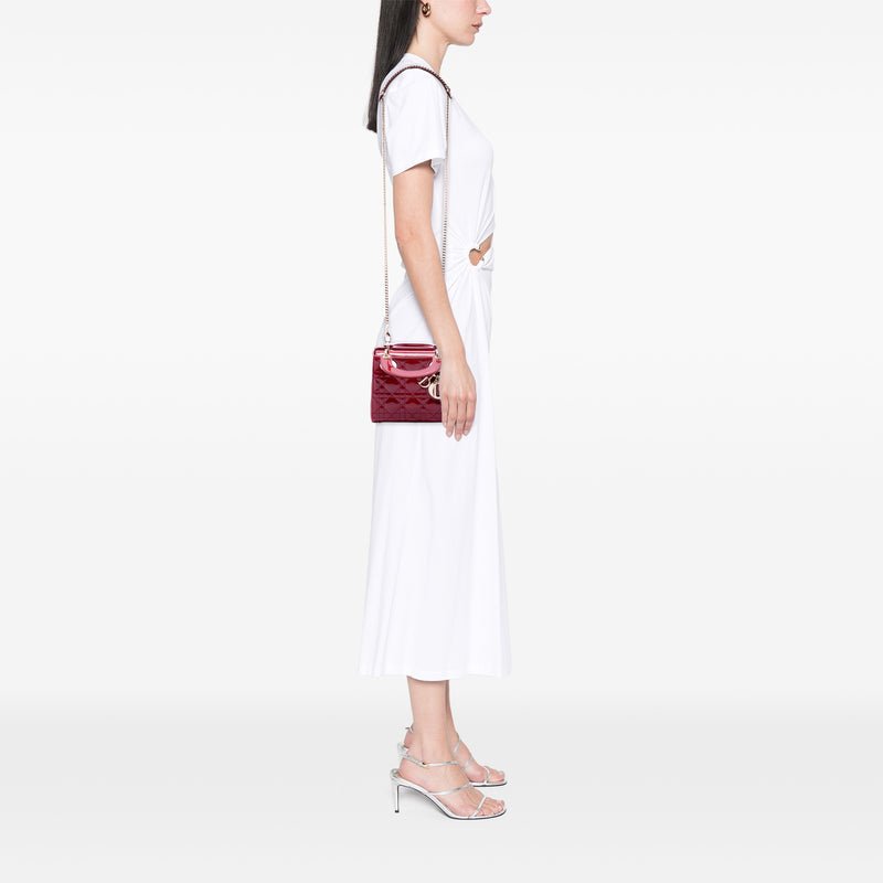 Mini Patent Cannage Lady Dior - Image 6