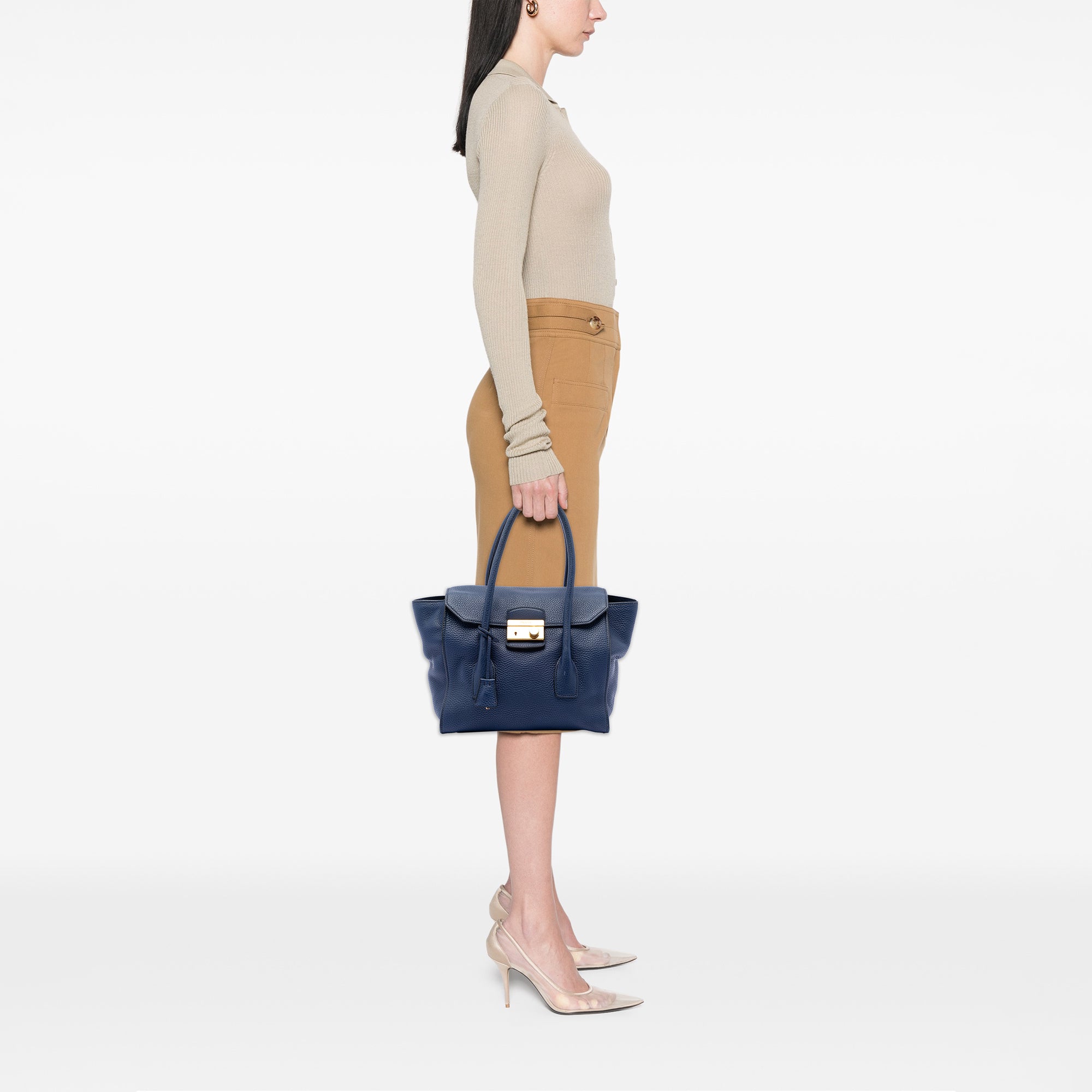 Vitello Daino Sound Lock Satchel - Image 6