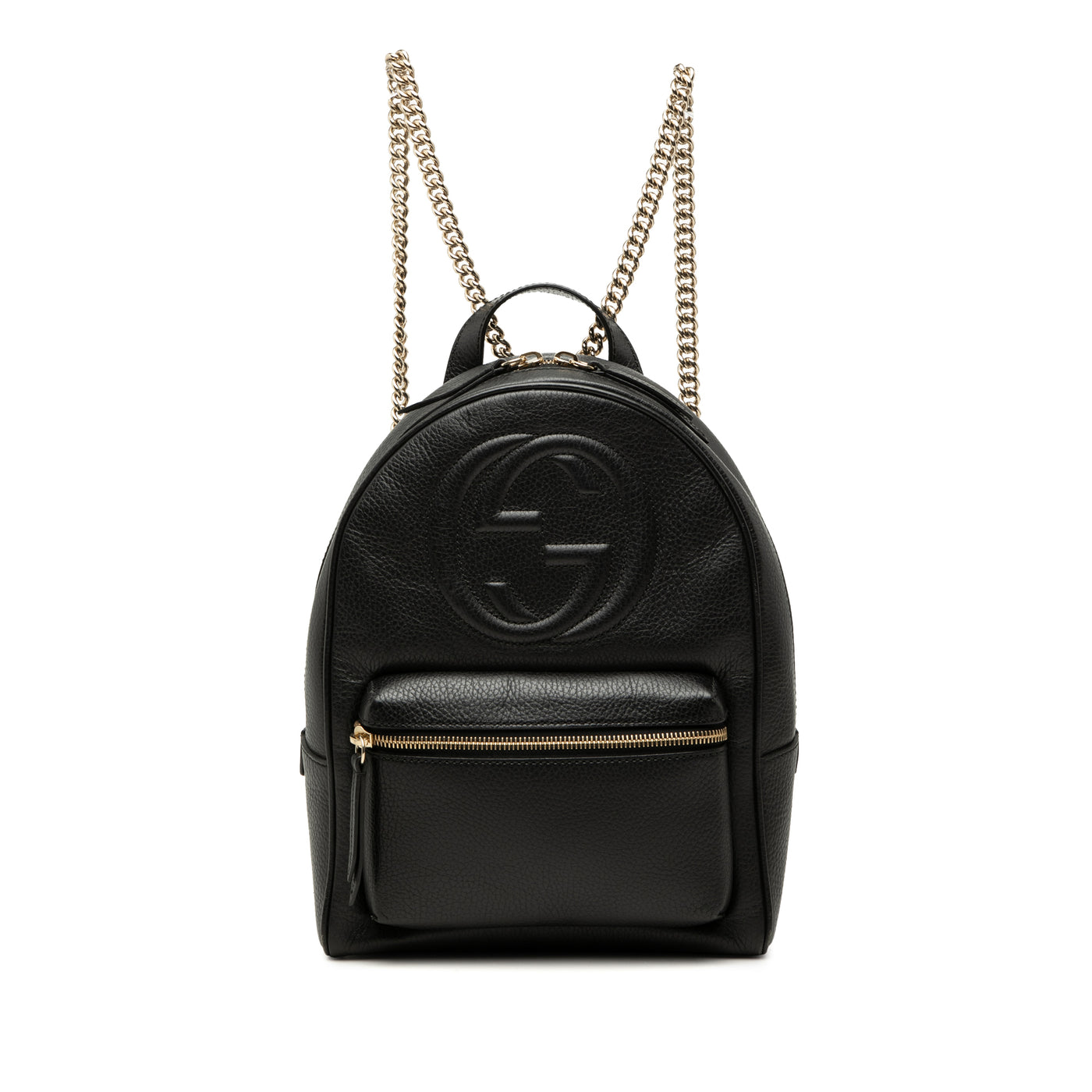 Pebbled Calfskin Soho Chain Backpack - Image 1