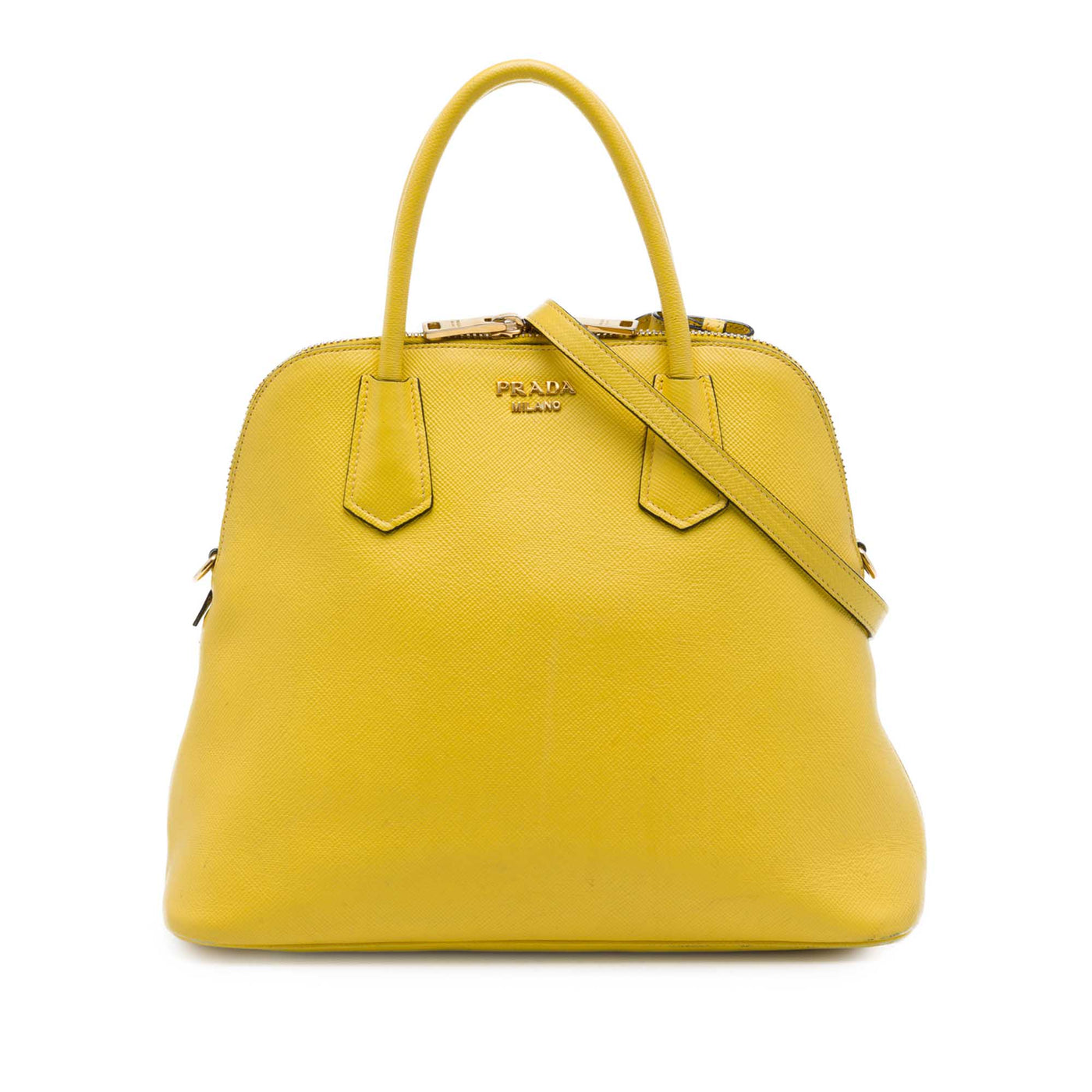 Large Saffiano Cuir Dome Satchel - Image 1