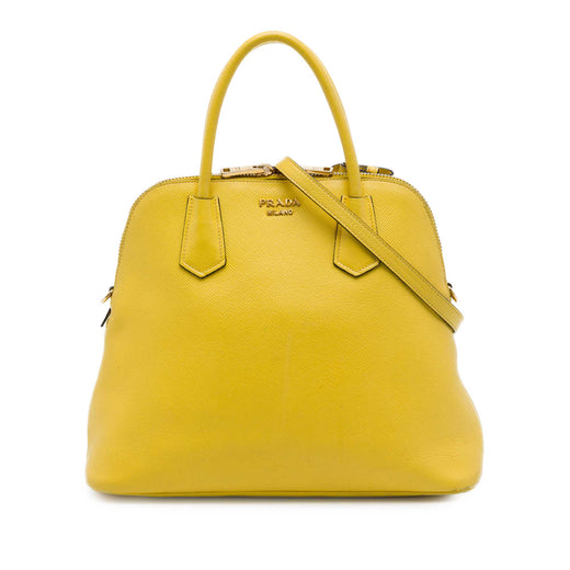 Large Saffiano Cuir Dome Satchel - Image 1