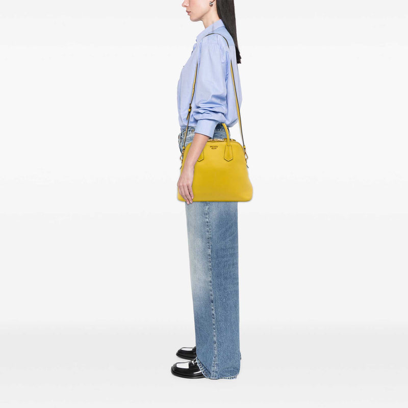 Large Saffiano Cuir Dome Satchel - Image 6