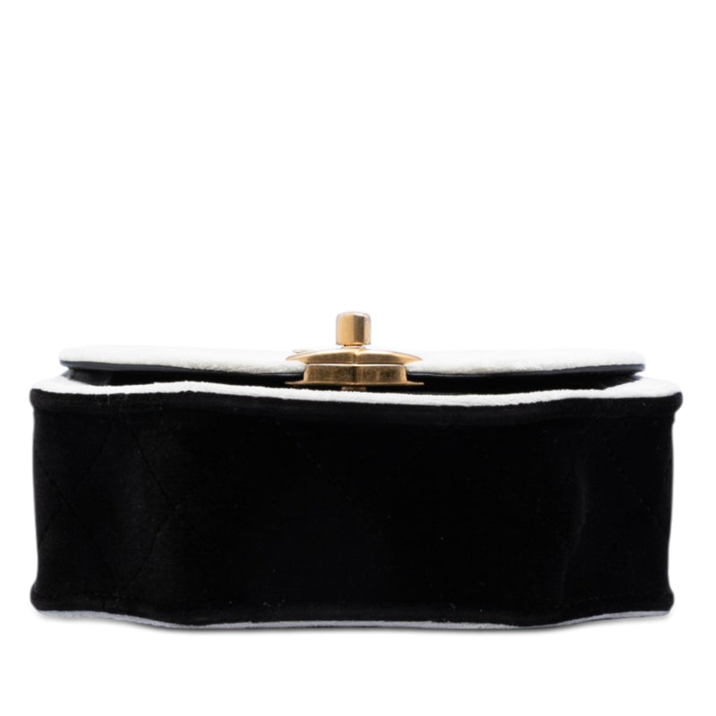 Mini Quilted Velvet Place Vendome Single Flap - Image 3
