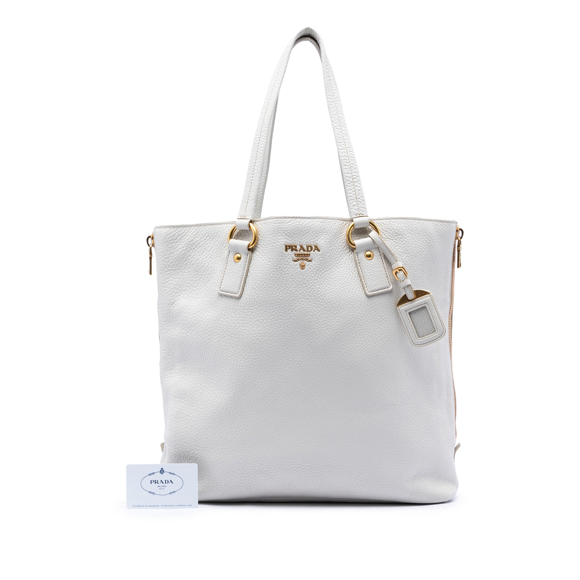 Vitello Daino Side Zip Tote - Image 7