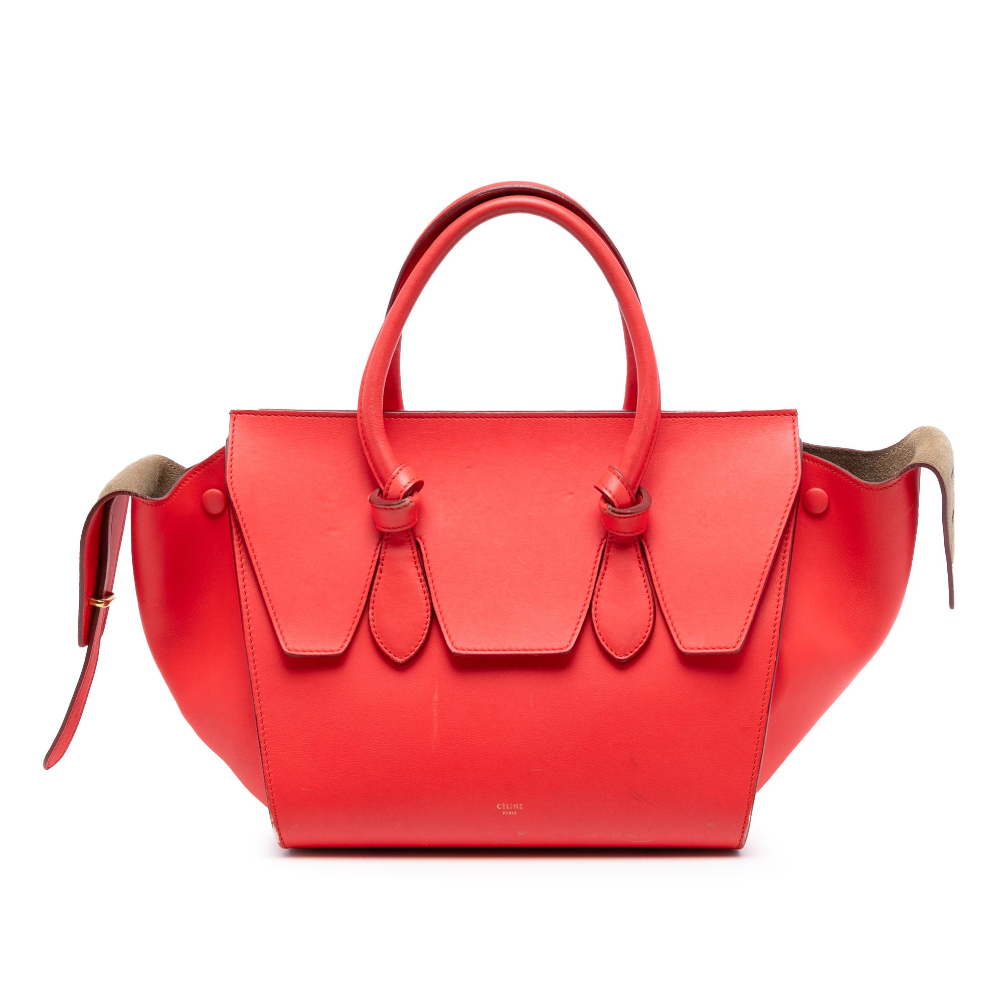 Small Grained Calfskin Tie Knot Handbag - Image 1