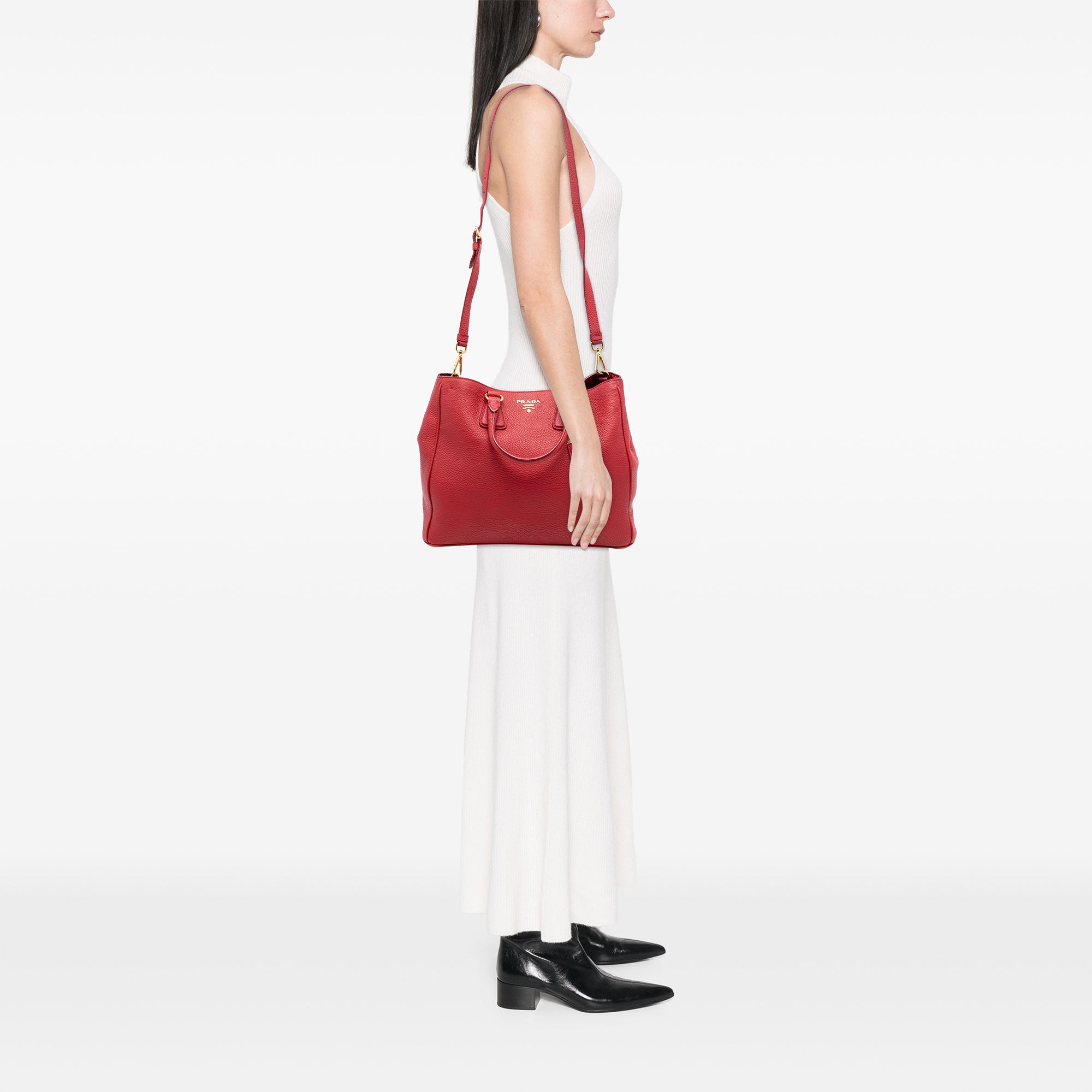 Vitello Daino Open Convertible Tote - Image 6