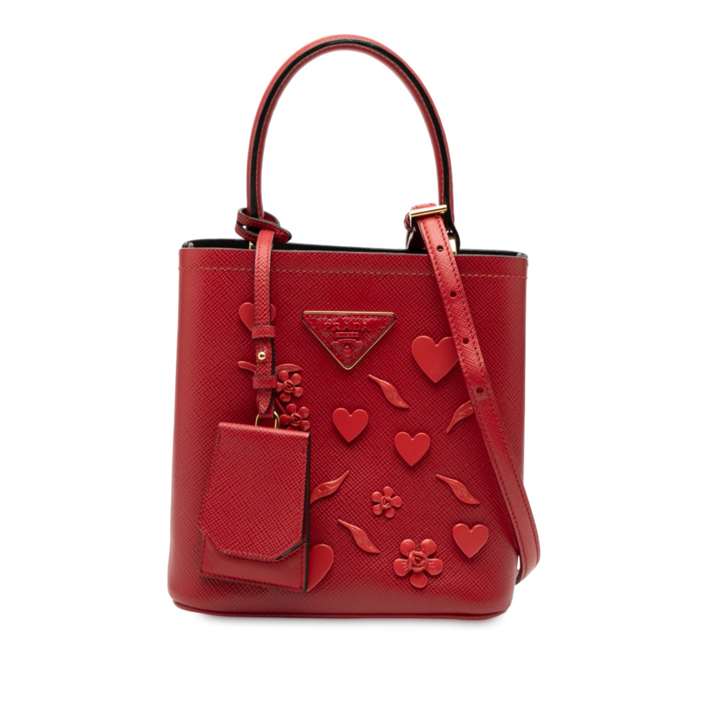 Small Embellished Saffiano Cuir Panier Satchel - Image 1