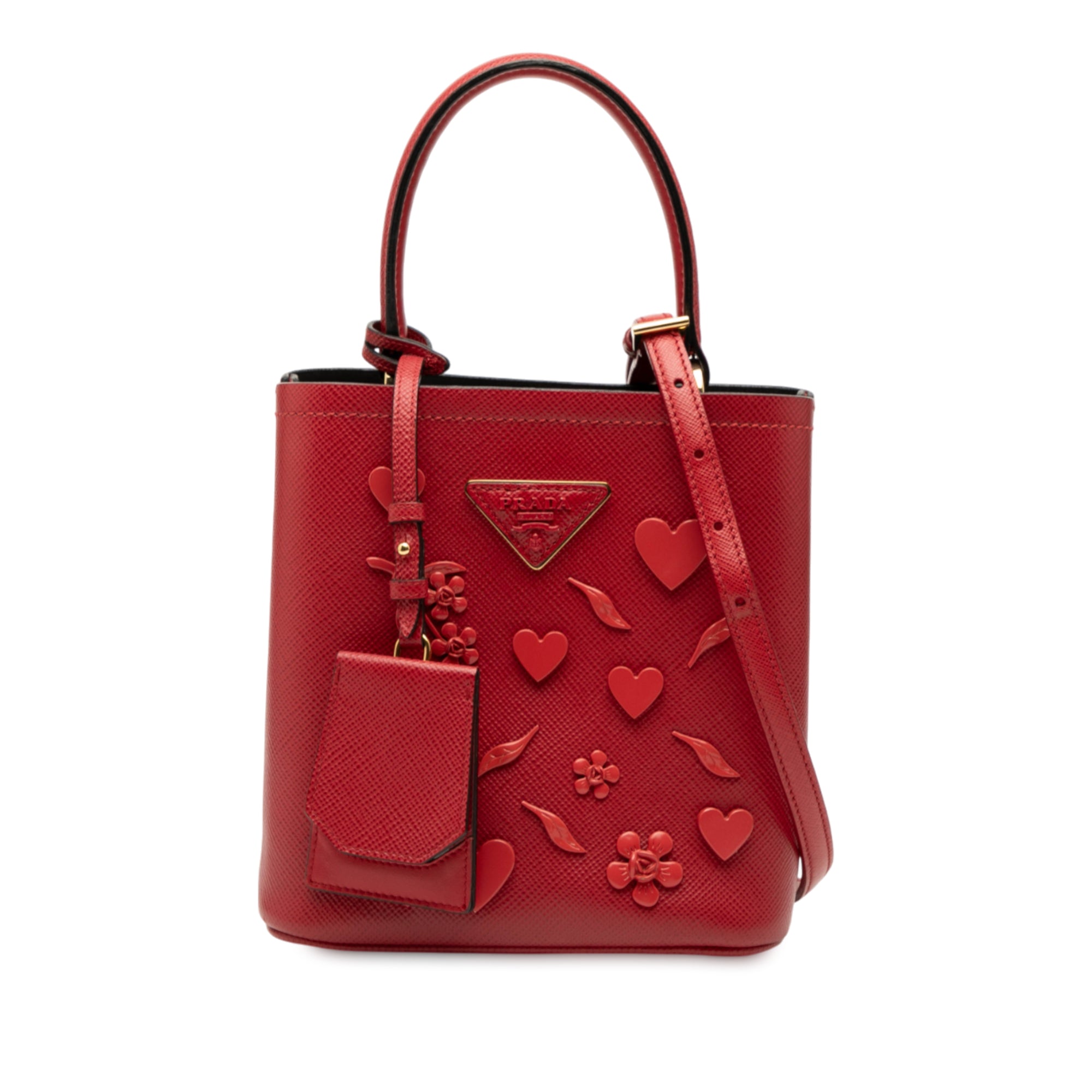 Small Embellished Saffiano Cuir Panier Satchel - Image 1