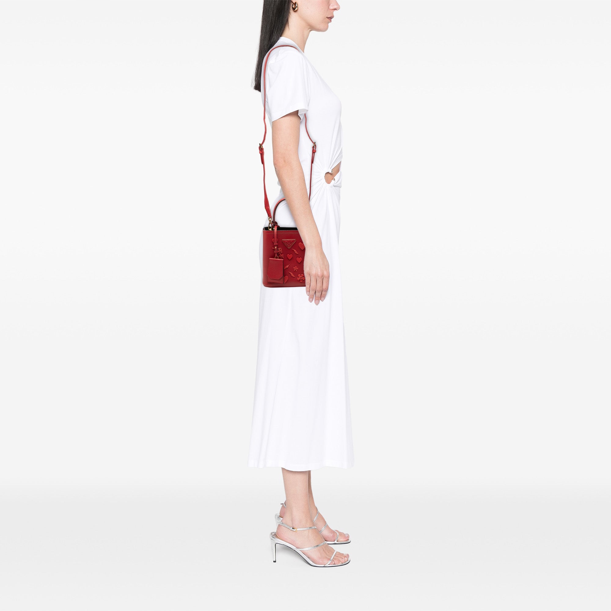 Small Embellished Saffiano Cuir Panier Satchel - Image 6