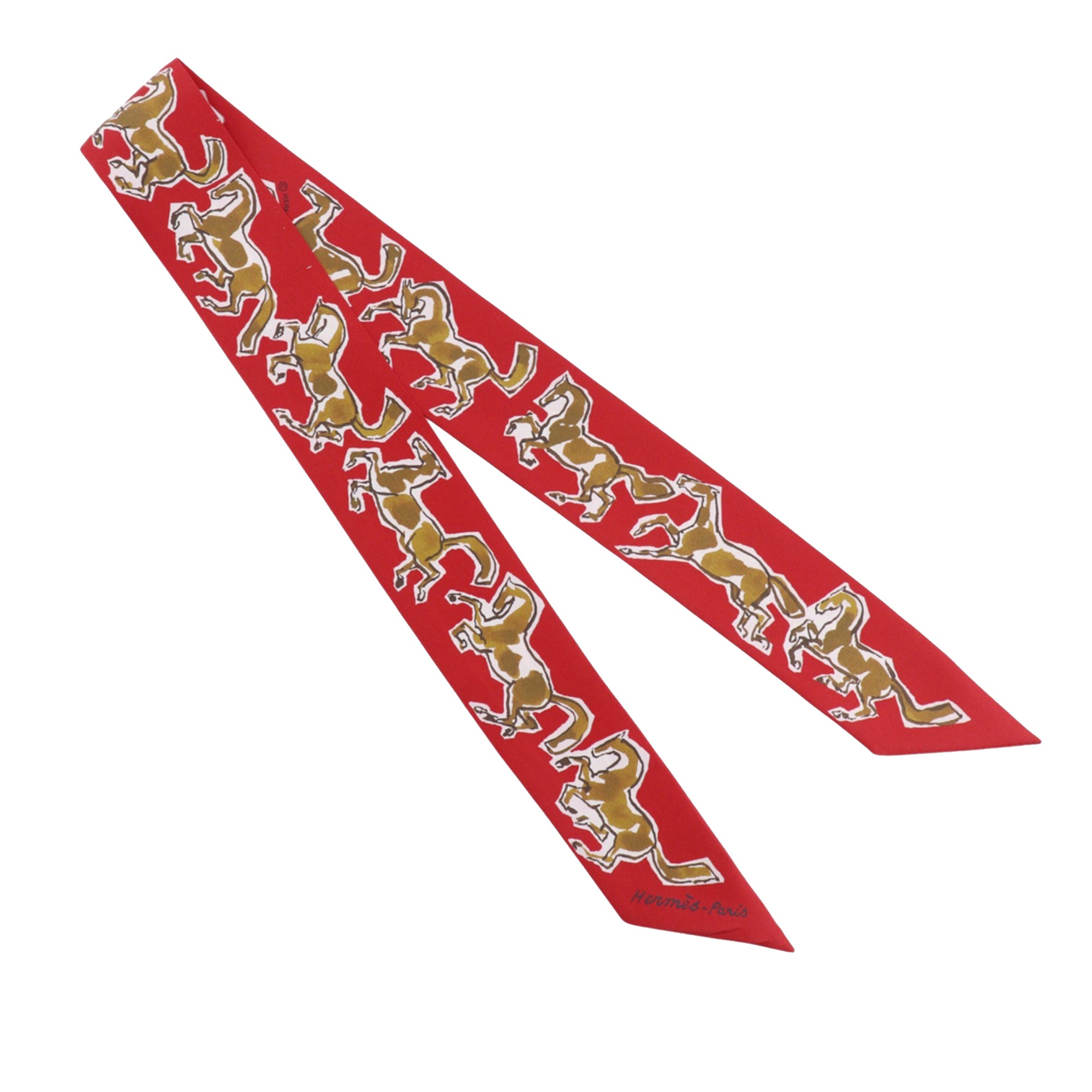 Chevaux en Liberte Silk Twilly Scarf - Image 1