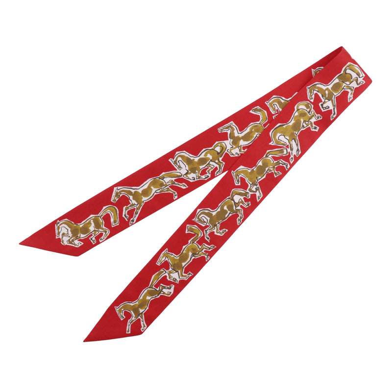 Chevaux en Liberte Silk Twilly Scarf - Image 2