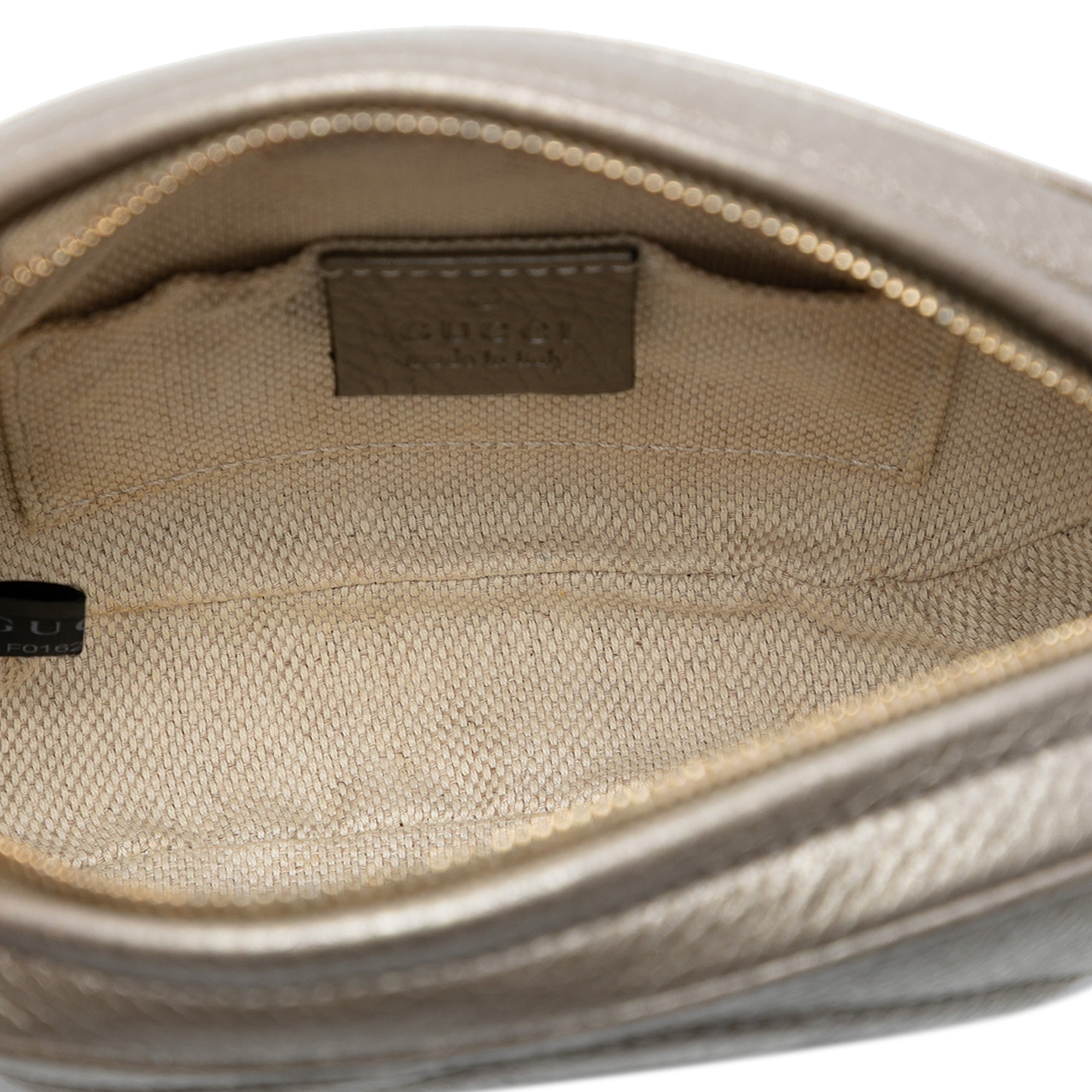 Mini Metallic Pebbled Calfskin Soho Chain Crossbody - Image 4