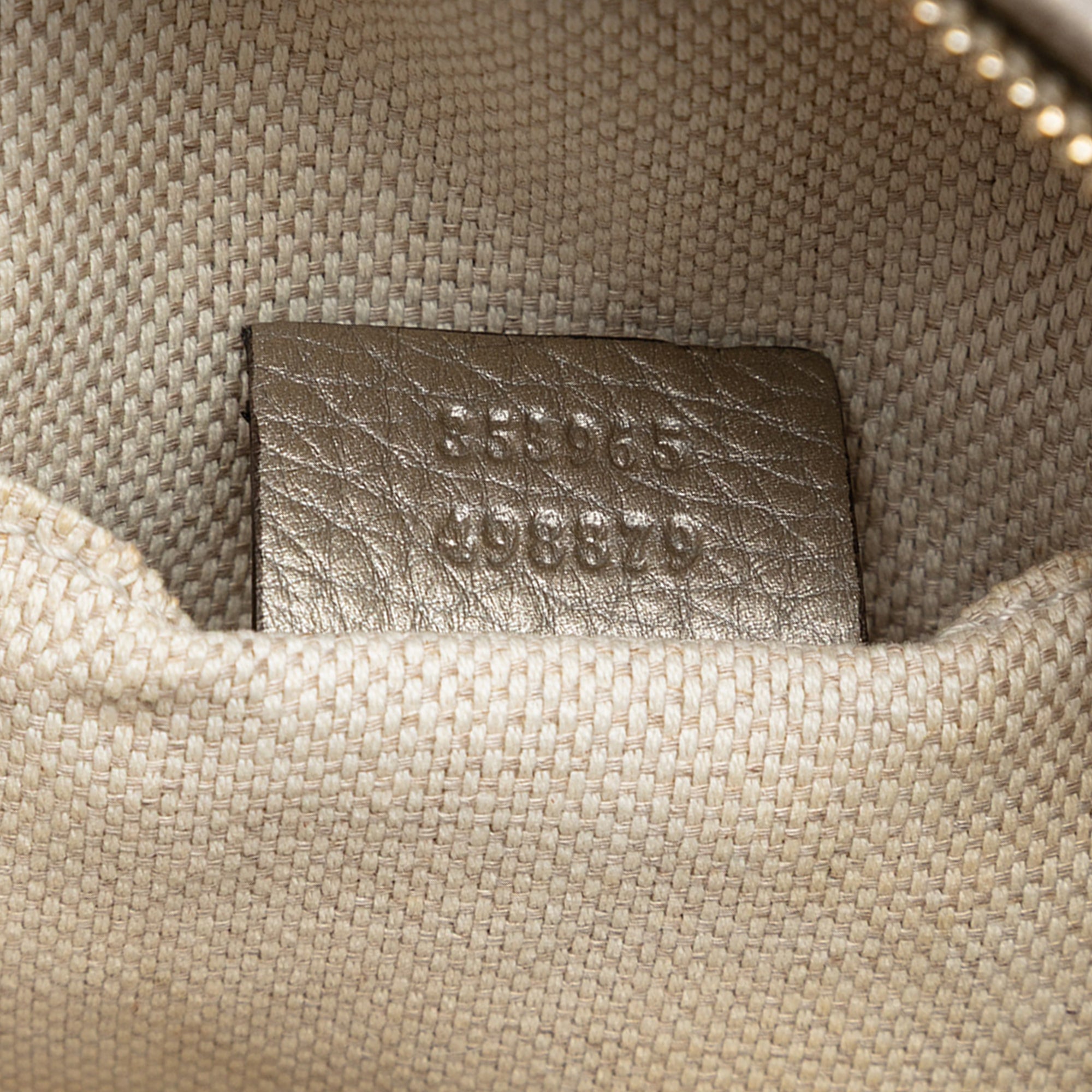 Mini Metallic Pebbled Calfskin Soho Chain Crossbody - Image 6