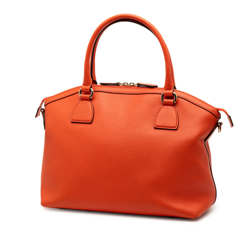 Medium Leather GG Charm Dome Satchel - Image 2