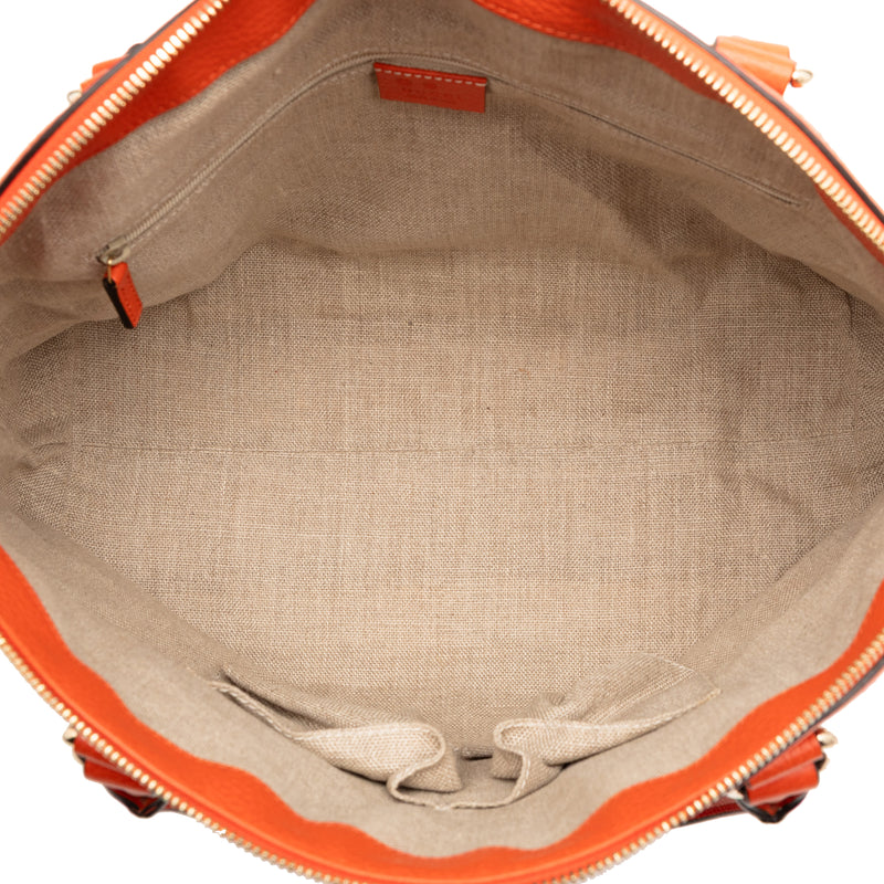 Medium Leather GG Charm Dome Satchel - Image 4