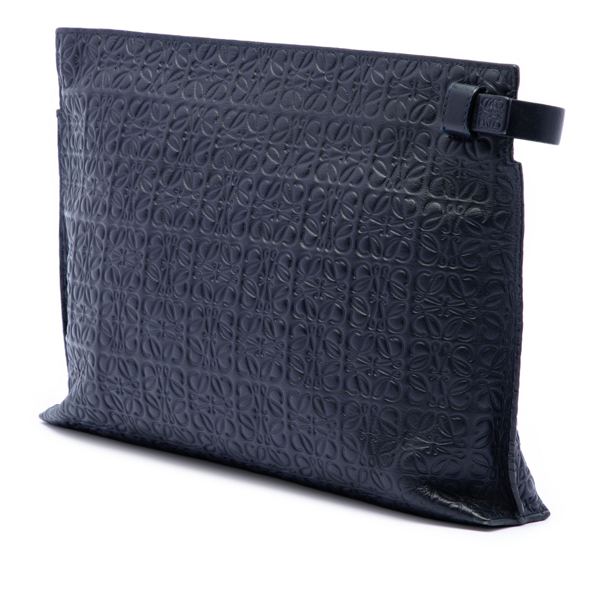 Embossed Anagram Leather Repeat T Clutch - Image 2