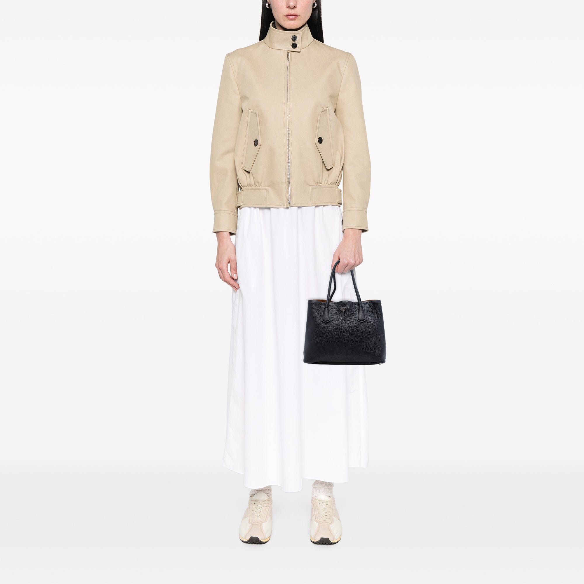 Medium Vitello Daino Cuir Double Handle Satchel - Image 6