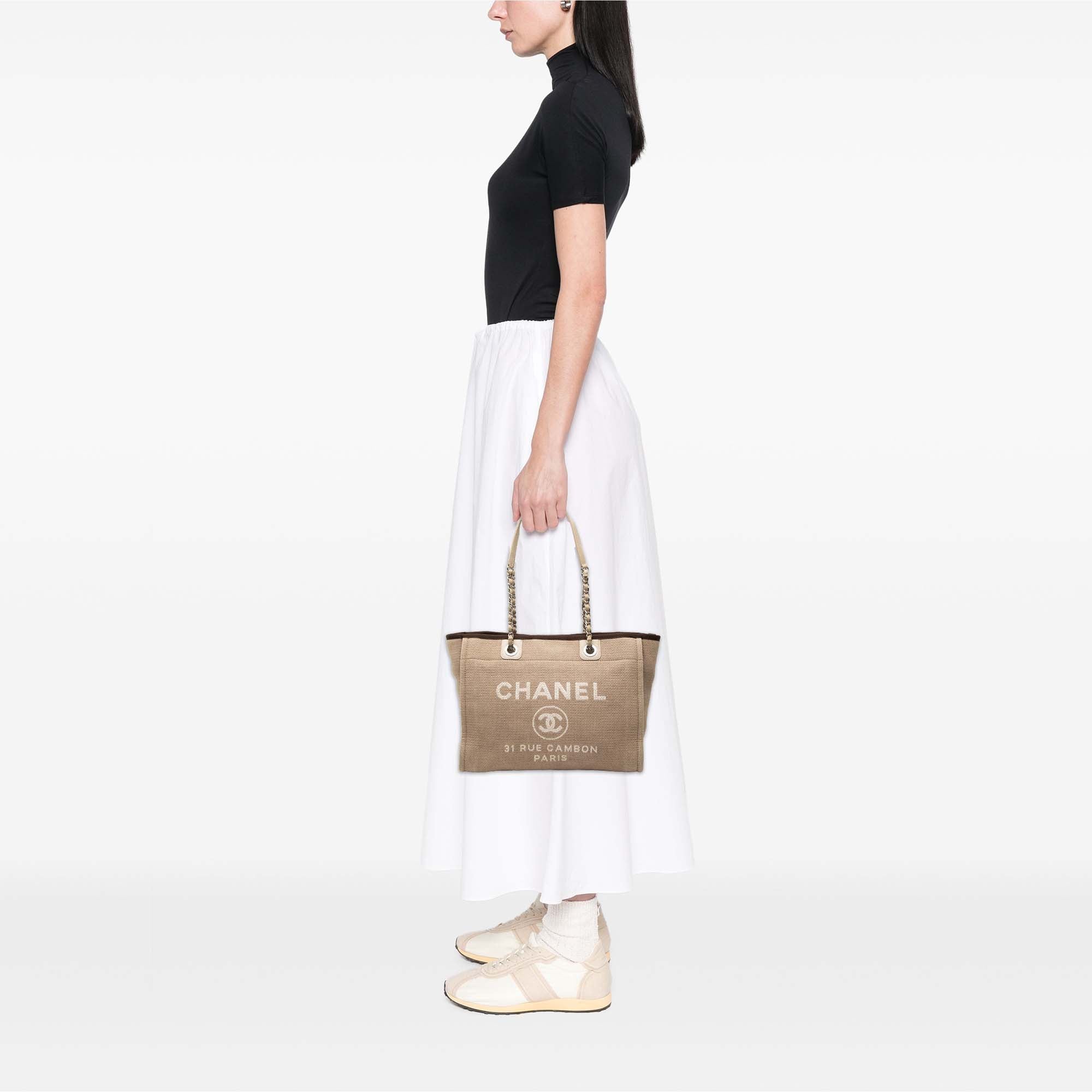 Small Canvas Deauville Tote - Image 8
