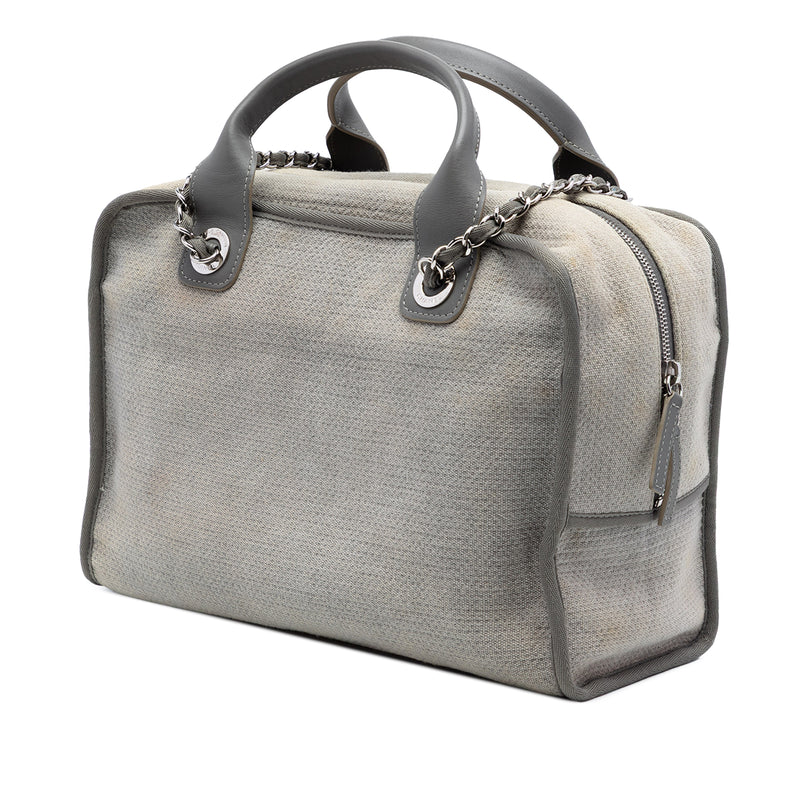 Large Canvas Deauville Bowling Bag - Image 2