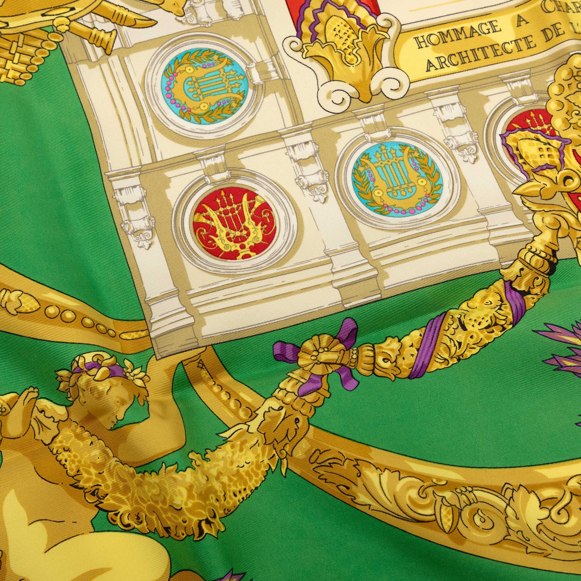 Hommage A Charles Garnier Silk Scarf 90 - Image 7