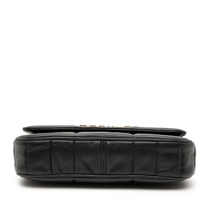 Matelasse Goatskin Monochrome Chain Shoulder Bag - Image 3