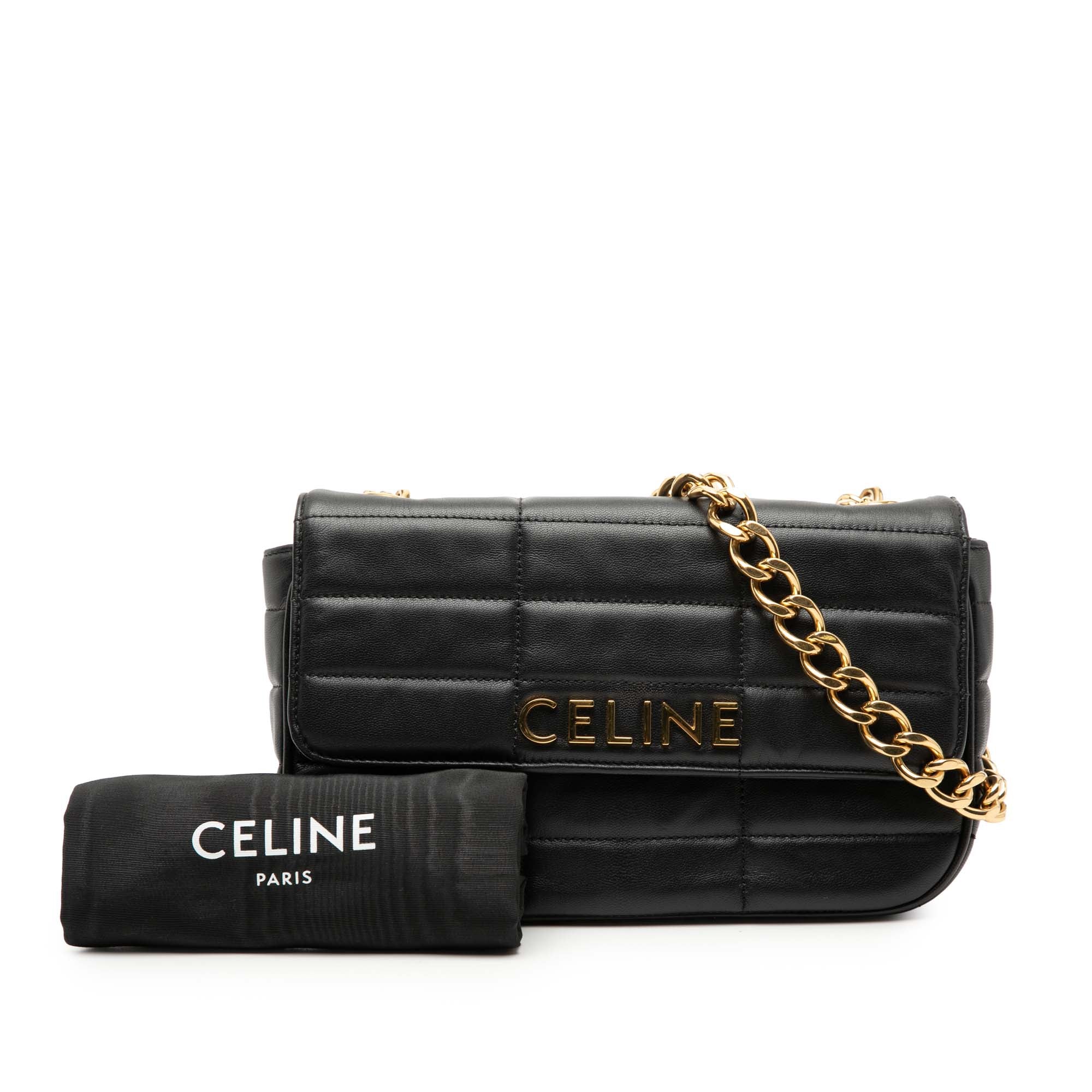 Matelasse Goatskin Monochrome Chain Shoulder Bag - Image 8