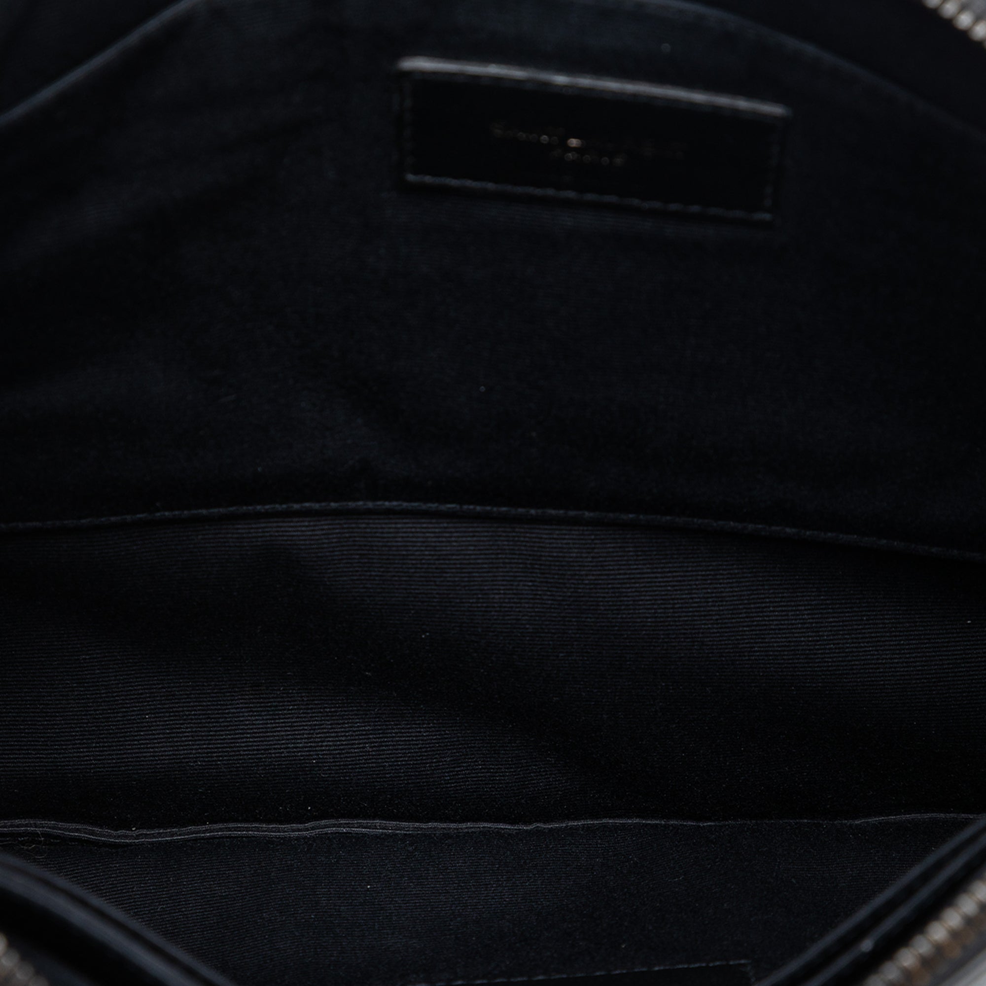 Croc Embossed Leather Monogram Clutch - Image 4