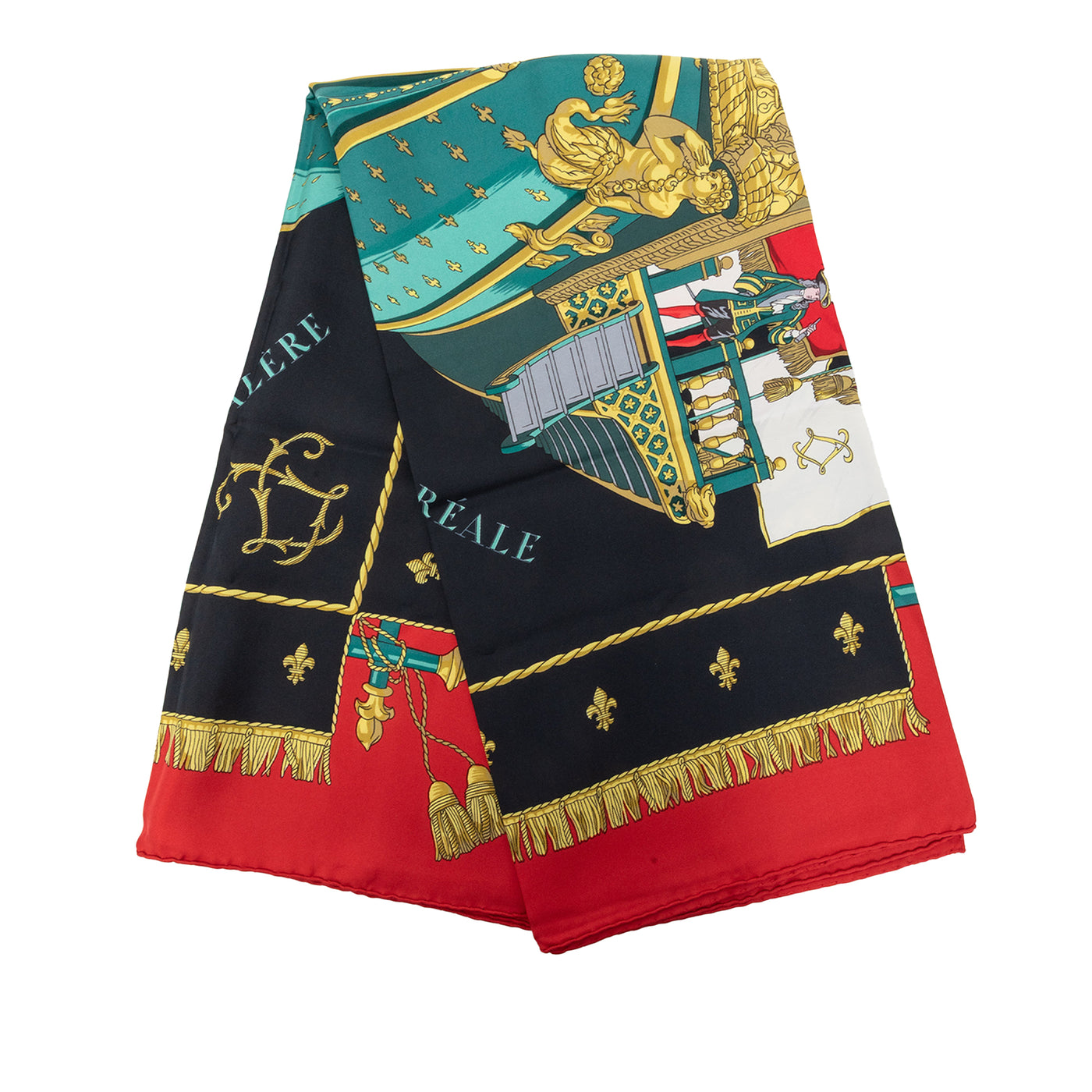 Vue Du Carrosse De La Galere La Reale Silk Scarf 90 - Image 1
