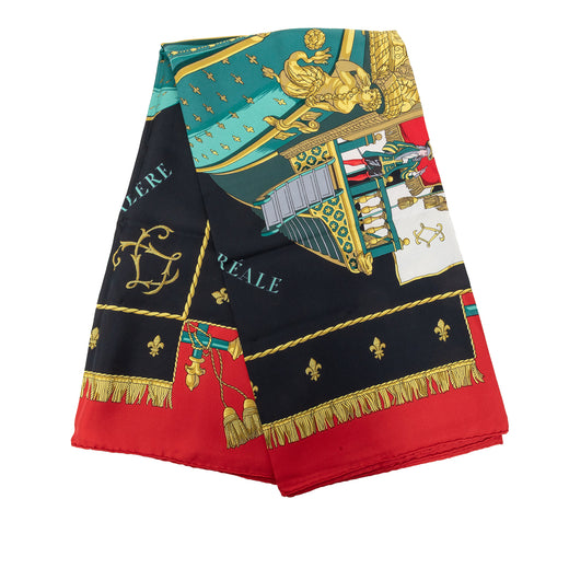 Vue Du Carrosse De La Galere La Reale Silk Scarf 90 - Image 1